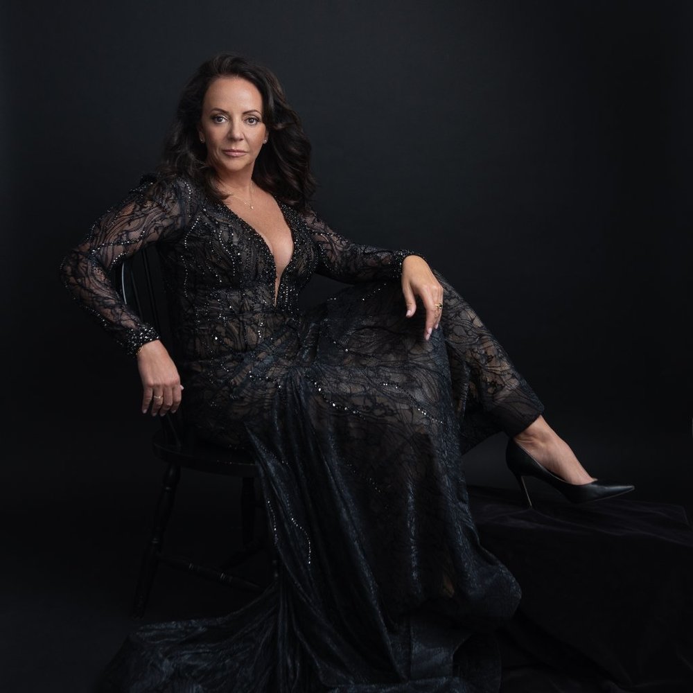 Long Sleeve Lace Beaded Mermaid Gown